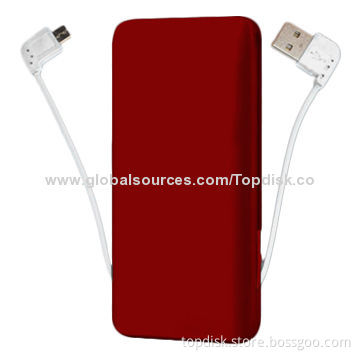 Power Bank Case for iPhone 5/ 5s and ipad, with an Integration of Battery and Cables